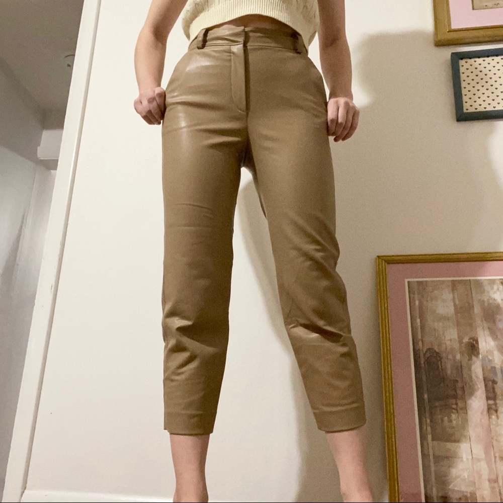 Babaton Leather Aritizia Pants Size 2